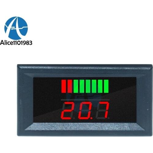 12V ACID Red Lead Battery Capacity Indicator Charge Level Lead-acid LED Tester Voltmeter For Arduino