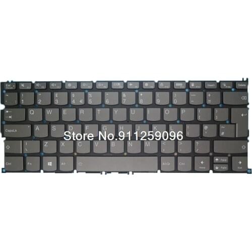 Laotop Keyboard For Lenovo For Ideapad YOGA 5G-14Q8CX05 United Kingdom UK With Backlit Gray New