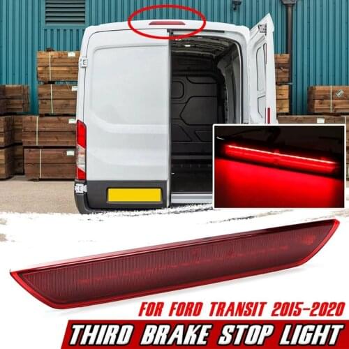 Red Car 3Rd Rear Third Brake Light Lamp Stop Light High Mount Lamp for Ford Transit 2015-2020 BK3Z13466A BK3Z13466C