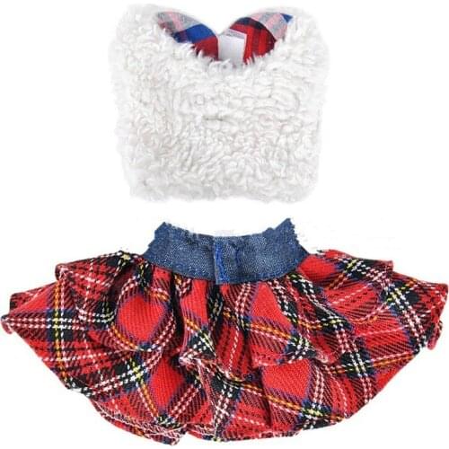 Doll Clothes Fit For 31cm Christmas Mini Doll Christmas Couture Clothing Clothes Children Christmas Birthday Gift