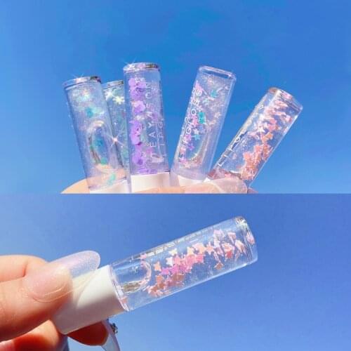 Makeup Lip Plumper Gloss Transparent Lip Gloss Moisturizing Gloss Lip Balm Universal Lip Luminizer Long lasting glitter Lipgloss