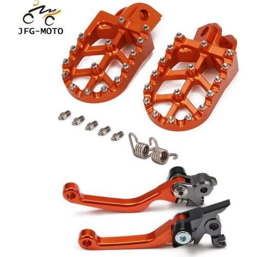 Motorcycle CNC Clutch Brake Lever And Foot Pegs Pedals Rests Footpegs For KTM SX125 XC150 SX150 EXC200 SX450F SX450 2009-2013