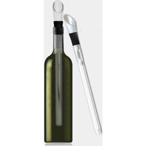 Magic Stainless Steel Wine Chiller Rapid Wine Cooler Whisky Cooling Rods Stick With Wine Pourer Beer Beverage Frozen Bar Tool