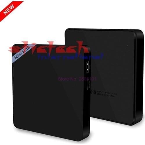 By dhl or ems 50 sets 4K Mini M8S II Smart TV Box Amlogic S905X Quad Core Android 6.0 1G/2GB+8GB Support BT 4.0 2.4GHz WiFi