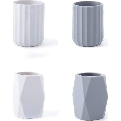 Simple Silicone Pen Holder Pencil Stand Desktop Storage Case Box Desk Office Organizer Holder School Stationery Supplies