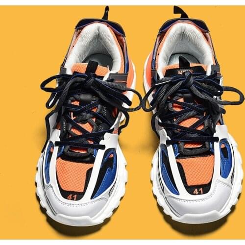 Stitching Color Shoes Cross Lace Sneakers Round Toe Flat Shoes Gear Non-slip Shoe New Fashion Couple Shoe Casual All-match Shoes