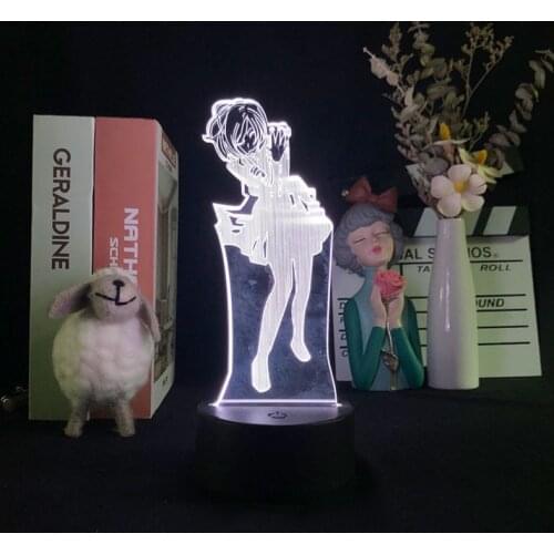 Unique 3D Lamp Night Light Lamp Kids Room Atomsphere Nightlight Bluetooth Base Re Zero Starting Life In Another World Decor Gift