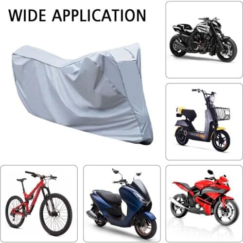 Motorcycle Cover All Weather Waterproof Motorcycle Bike Cover Outdoor Protection with Reflective Strips