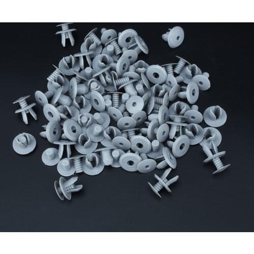 50Pcs Auto Fasteners Trim Panel Lining Clips Gray Plastic Retainer Rievts For VW Volkswagen T4 T5 Transporter Eurovan