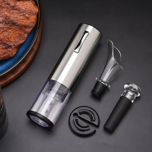 Electric Wine Opener, Automatic Electric Wine Bottle Corkscrew Opener with Foil Cutter One-Click Button for Home Kitchen