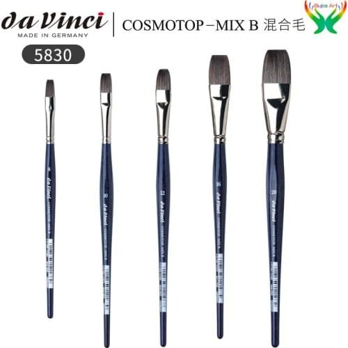 Germany Da vinci MIX-B 5830 Mixed animal hair flat head watercolor brush artist drawing painting brush art tool at supplies