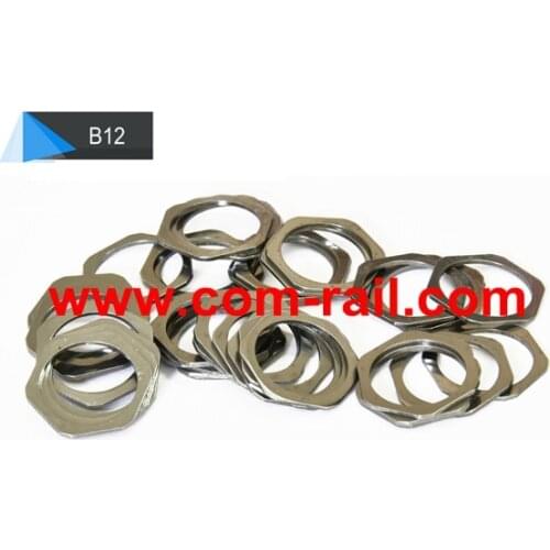 Injector adjusting shims B12, shim size: 0.90mm-1.50mm for 0445120# injector,each size 10pcs, total 610pcs