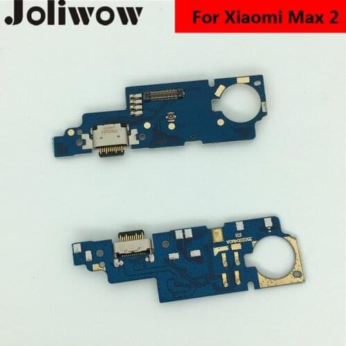 JOliwow 1pcs For xiaomi mi max 2 Micro USB Plug Charging Port Charger Dock Connector Board with Microphone Flex Cable Repair