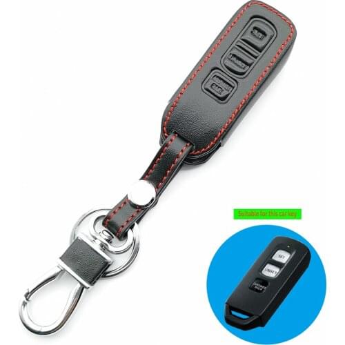 3 Buttons Remote Leather Case Key Fob Keyring Cover For Honda Scoopy Vario Monkey PCX 125 150 153 2018 2019 Motorcycle Scooter