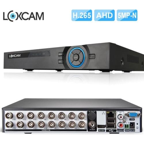 LOXCAM H.265+ 16ch AHD 5MP HDMI DVR 8CH 6 in 1 AHD CVI TVI NVR for 5MP AHD Camera onvif P2P CCTV DVR video surveillance system
