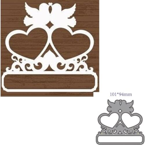 Metal cutting dies cut die mold Love bird decoration Scrapbook paper craft knife mould blade punch stencils dies