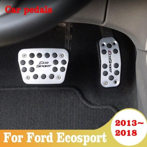 Car Foot Fuel Pedal Brake Clutch Pedals Cover AT/MT For Ford Ecosport 2013-2018 Parts Car Styling Accessories