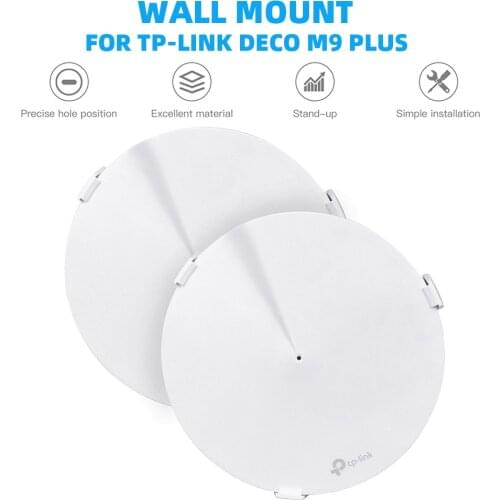 Wall Mount for TP-Link Deco M9 Plus Whole Home Mesh WiFi System,TP Link Deco M9+ Holder WiFi Router Shelf Cable Storage Bracket