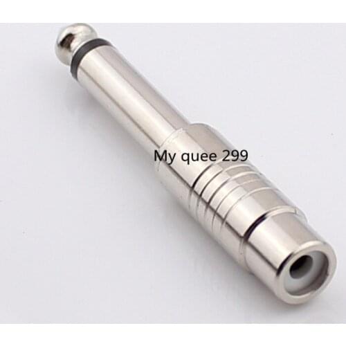 Nickel-plated 6.5 RPM RCA mother 6.5 common lotus female head audio adapter mixer audio adapter
