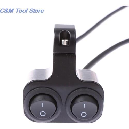 New 12V Motorcycle ATV Bike Handlebar Headlight Fog Light Horn Dual Buttons Switch