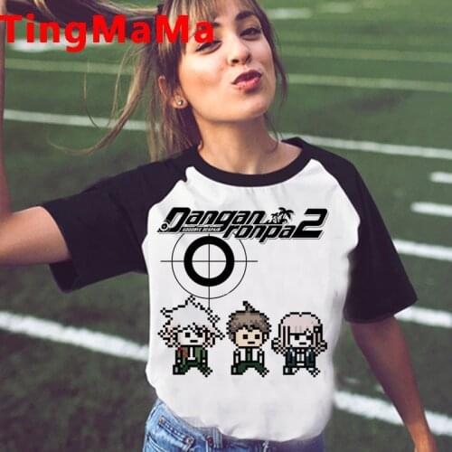 New Japanese Anime Danganronpa T Shirt Women Kawaii Summer Tops Unisex Nagito Komaeda Graphic Tees Ouma Kokichi T-shirt Female