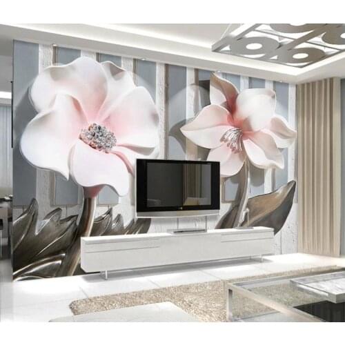 Custom Size Modern Design Embossed flower piano keys Mural Wall Paper for Living Room Decor Simple Art Wallpaper