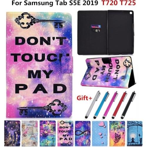 For Samsung Galaxy Tab S5E 2019 SM-T720 SM-T725 Case Luxury PU Leather Tablet Case Stand Cover For galaxy tab s5e Funda Capa