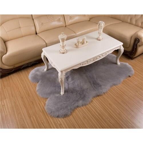 Luxury Faux Fur Carpet Seat Pad Fur Plain Fluffy rug Soft Area Rug Tapetes Sofa soft carpet for livingroom sheepskin mat
