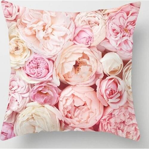 Pink Feather Pillowcase Decorative Sofa Cushion Case Bed Pillow Cover Home Decor Car Cushion Cover Cute Pillow Case 45*45cm