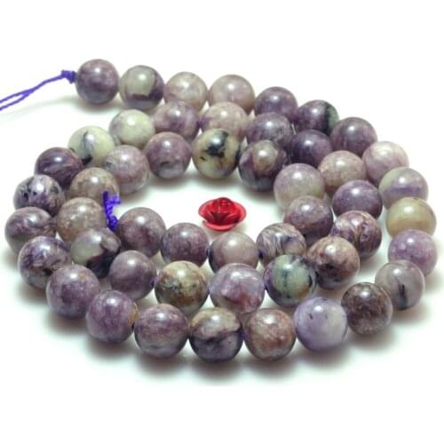 Loose beads charoite round 8mm 14" for DIY jewelry making FPPJ wholesale beads nature gem stone