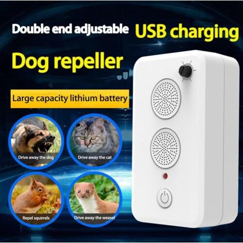 Ultrasonic Bark Stopper Outdoor Dog Repeller Shop Garage Anti-disturbing Anti-noise Puppy Barking Control Training Device