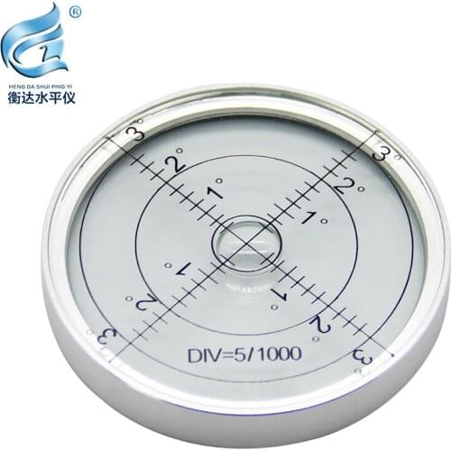 Universal level mini small double-sided observation transparent level level full metal round horizontal bubble