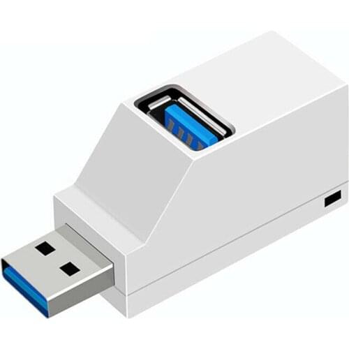 Usb 3.0 Hub Extender Adapter Mini Distributor Box 3 Ports For Computers Laptop Macbook Mobile Phone High Speed U Disk Reader