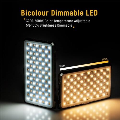 VILTROX FA-D10 Mini Bi-color Video LED Light Portable Fill Light Photography Light for Phone Camera shooting Studio YouTube live