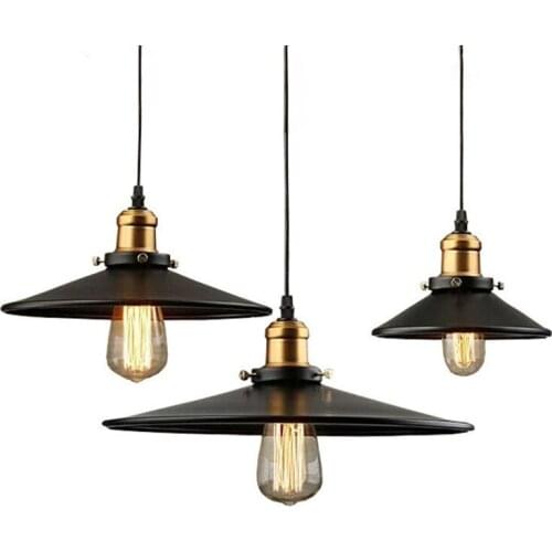 Vintage Metal Iron Pendant Lamp Ceiling Retro Chandelier Light For Living Room Restaurant Bar Decorative Indoor LED Light WF1017