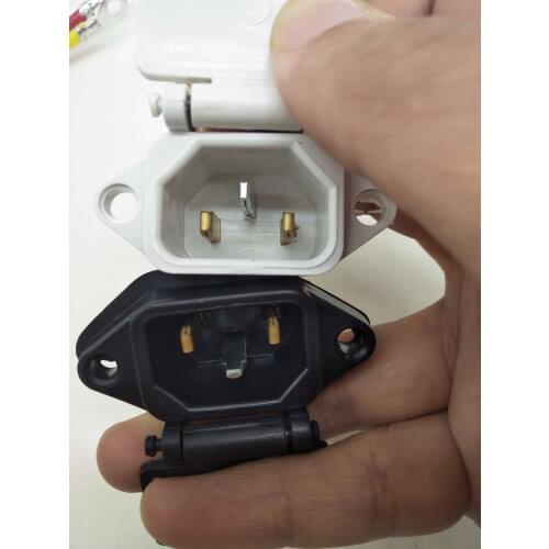 A677 Electric Scooter Bike Charger Plug Battery Charging Connector Cable 3 Pin for Motorcycle E-bike Charger