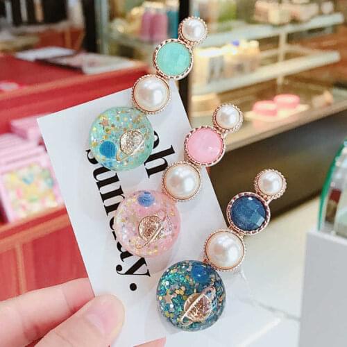 Pearl Fashion Girls Star Hair Accessories Hair clip Milky Way Bobby pin Hair pin