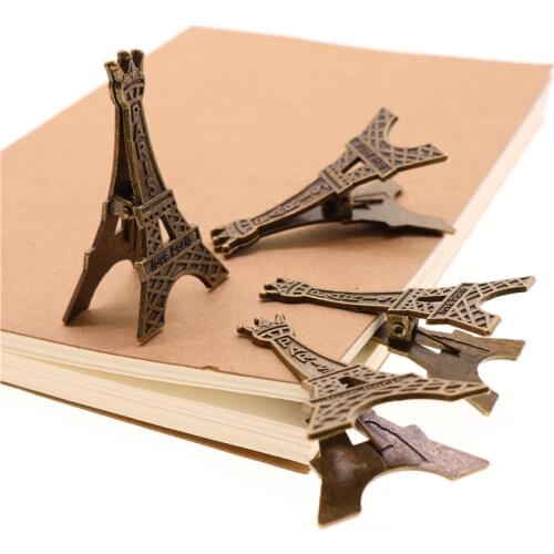 Creative Eiffel Tower Paris Metal Memo Paper Clip for Photo Paper Decoration School Office Supplies Gift Stationery Decoration