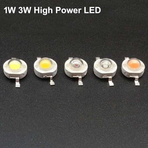 10pcs Real Full Watt CREE 1W 3W High Power LED lamp Bulb Diodes SMD 110-120LM LEDs Chip For 3W - 18W Spot light Downlight