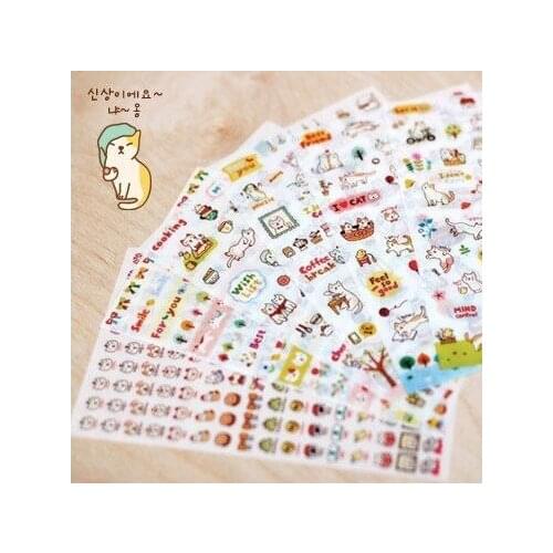 10pack/lot kawaii girl paper sticker pvc sticker Decoration Diary Scrapbooking Label Stickers wholesale