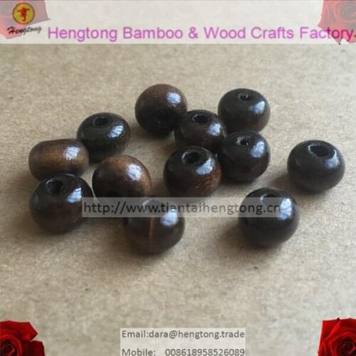 1000pcs/pack cheap 6*8mm black,purple,dark brown,light brown wooden bead,bulk prayer bead,lotus bead accessory bead