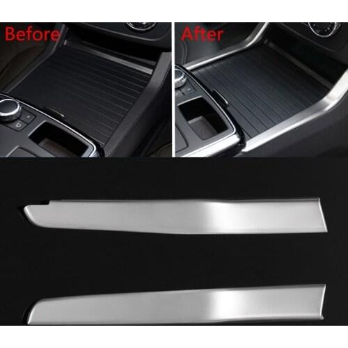 2pcs/set Console Water Cup Holder Cover Trim For Mercedes Benz ML W166 GL X166