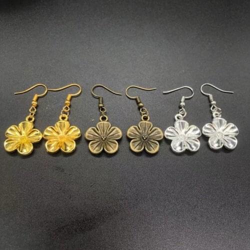 2021 new flower handmade bohemian bohemian earrings female fashion long drop earrings female wedding earrings party accessories