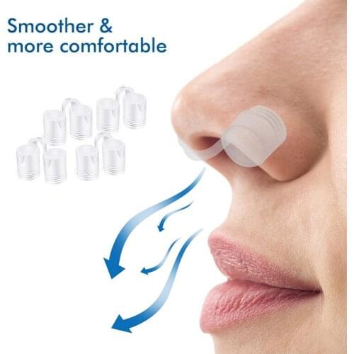 2boxes=8pcs/lot Silicon Nasal Dilators anti snoring device Stop Snoring Nose Vents