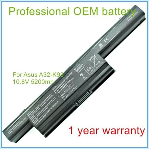 Laptop battery for A93 A93S A93SM A95 K93 K93S K93SV K95V A32-K93 A41-K93, free shipping