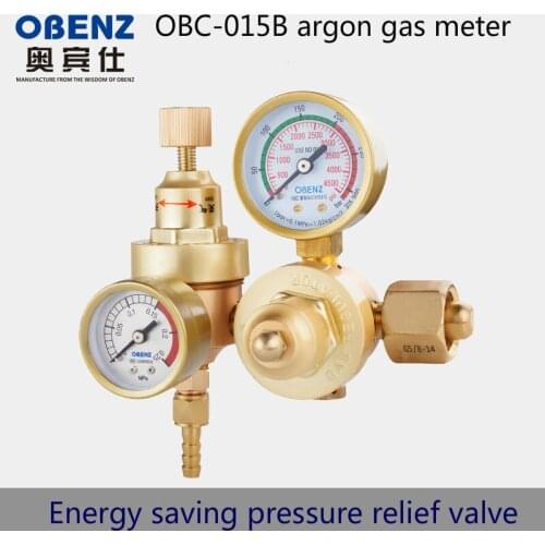 Argon meter, OBC-015B arc welding machine energy saving pressure reducing valve, pressure reducer, pressure gauge