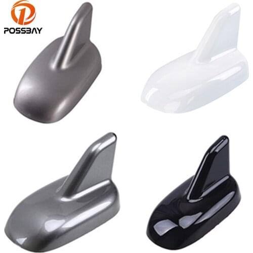 POSSBAY Universal Car Antenna Roof Shark Fin Antenna for Volkswagen BMW HYUNDAI Car Styling Radio Signal Aerials Roof Antennas
