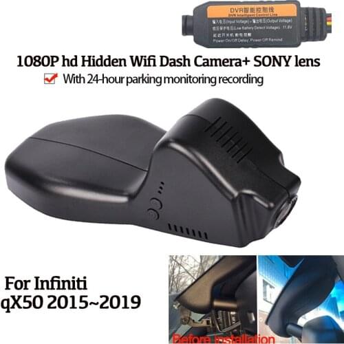 Car Hidden HD 1080P Wifi Recorder Dash Cam Camera For Infiniti QX50 2010~2014 2015~2019 Novatek 96658 High quality Night Vision