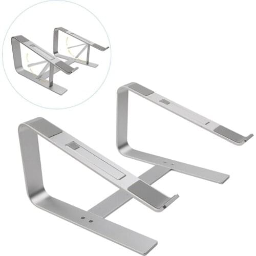 B2EF Aluminum Laptop Stand for Desk Compatible for mac MacBook Pro Air Apple Notebook, Portable Holder Ergonomic Elevator