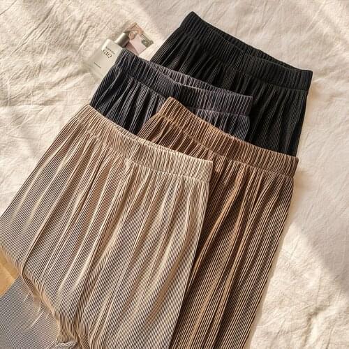 Women Pants Streetwear New Summer 2021 High Waist Casual Pants Floor Powerful Aura wide-legged Pants Pants For Women HJZ110